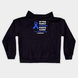 In This Family Nobody Fights Alone Von Hippel-Lindau VHL Awareness Kids Hoodie